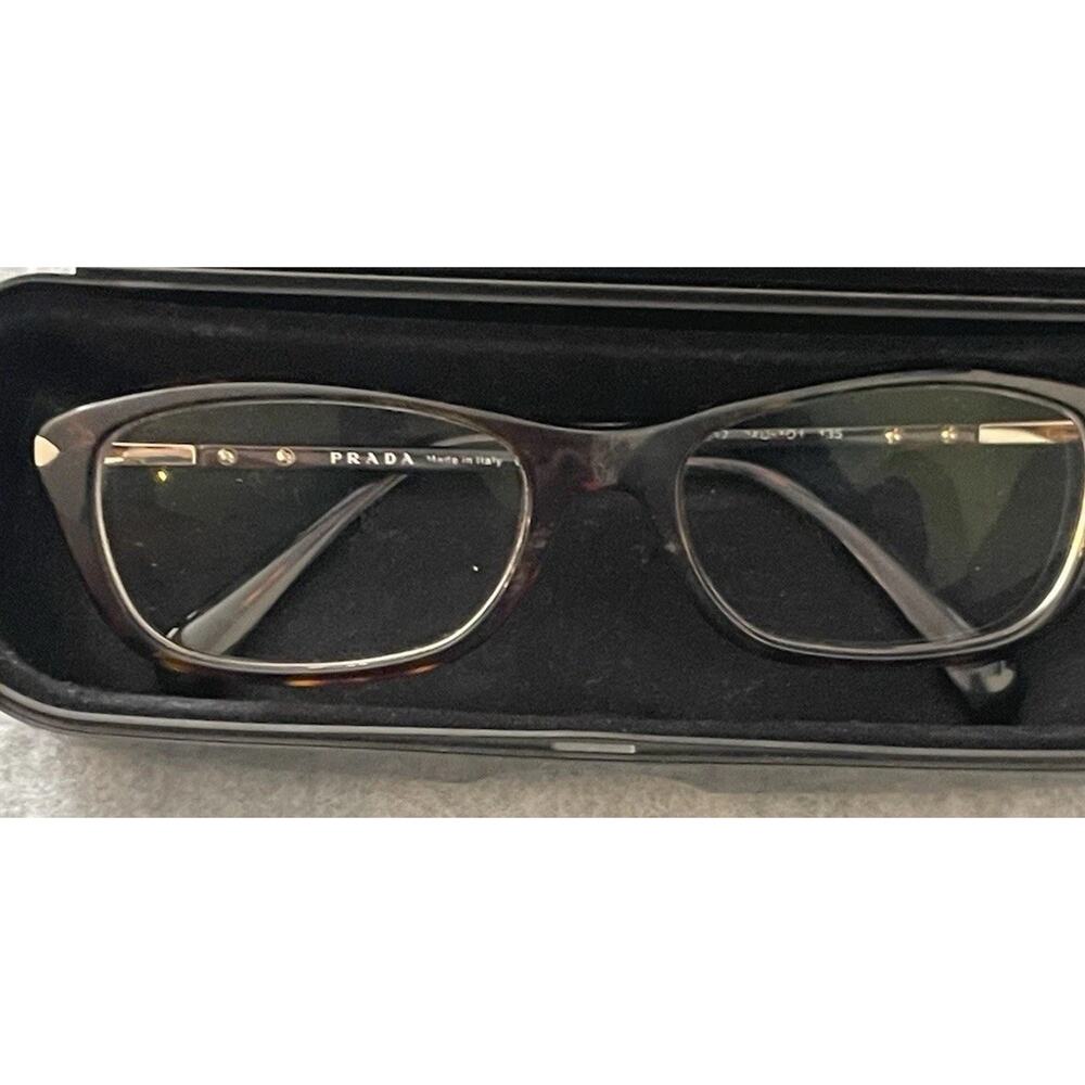 Prada VPR 24P 54317 53-18-135 Havana Tortoise Eyeglasses Frame Unisex w/ Case